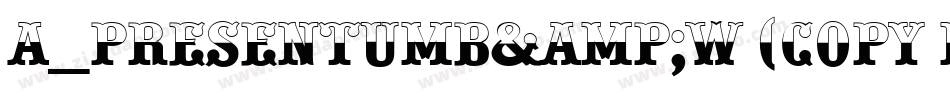 a_PresentumB&W (COPY 1)字体转换